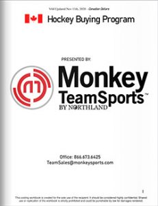 Monkey Sports Team Sales Catalog Cover Canada