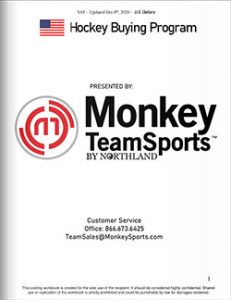 Monkey Sports Team Sales Catalog Cover USA