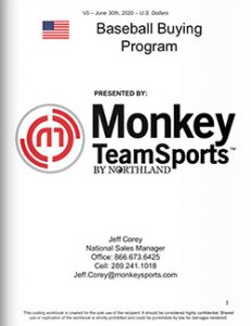 MonkeySports Team Sales Baseball Catalog Cover US